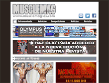 Tablet Screenshot of musclemag-es.com